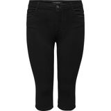 Jeans - Effen - Denim - 3/4 Lengte - Skinny Pasvorm - Mid Waist