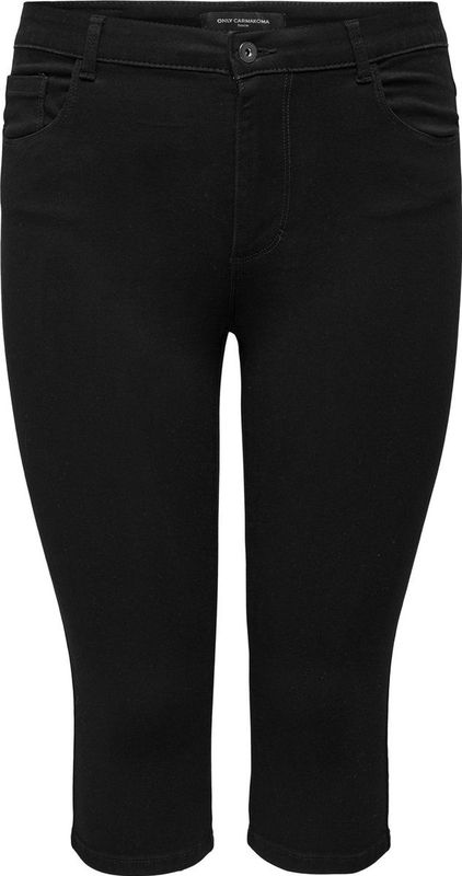 Jeans - Effen - Denim - 3/4 Lengte - Skinny Pasvorm - Mid Waist