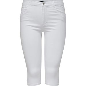 Only Carmakoma Caraugusta Hw Skinny Dnm Knickers White Dames Broek