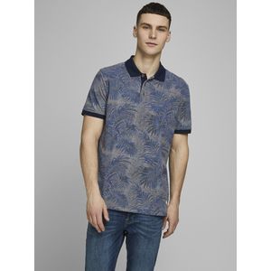 Jack Jones - JPRMAX BLU AOP POLO SS - Navy Blazer - Mannen