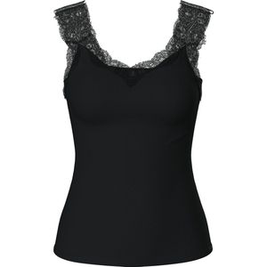 Barbera - Lace Top - Hemdje - Zwart - Viscose