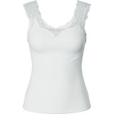 Pieces hemdje met kant - Lace Top - Barbera - Wit