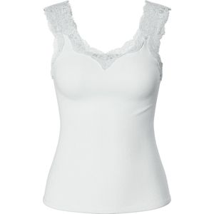 Pieces Dames Top PCBARBERA LACE Wit