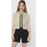 Jdy Jdysun Cropped Cardigan Knt Noos Dames Vest Tapioca