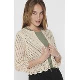 Jdy Jdysun Cropped Cardigan Knt Noos Dames Vest Tapioca