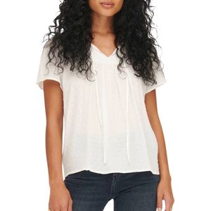 Jacqueline de Yong - Jdylima Life SS Top - Off-White - Viscose