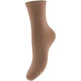 Pieces dames sokken 1-pack - Glitter  - 38  - beige