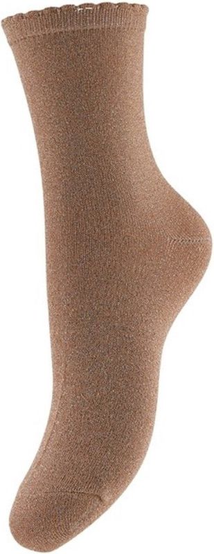 Pieces dames sokken 1-pack - Glitter  - 38  - beige