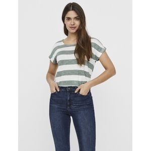 Vero Moda Kurzarmshirt "VMWIDE STRIPE SL TOP GA JRS NOOS"