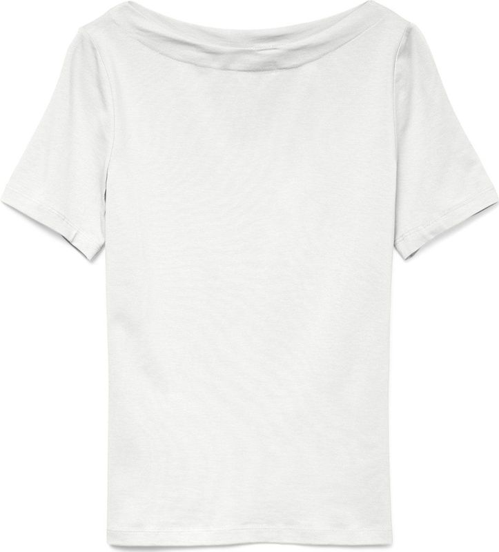 Vero Moda - Vmpanda Modal S/S Top T-shirt - Wit - Katoenmix