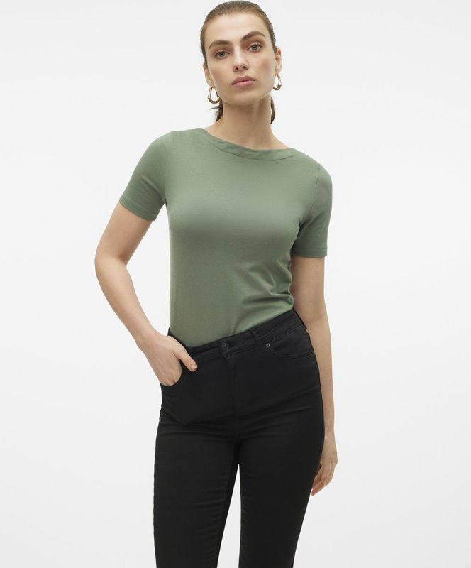 Vero Moda T-shirt Vmpanda Modal S s Top Noos 10231753 Laurel Wreath Dames