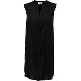 ONLY CARMAKOMA - Casual Jurk - Zwart - Mouwloos - V-Hals