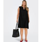 ONLY CARMAKOMA - Casual Jurk - Zwart - Mouwloos - V-Hals