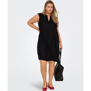 ONLY CARMAKOMA - Casual Jurk - Zwart - Mouwloos - V-Hals