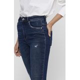 Skinny Fit Jeans - High Waist - Blauw - Katoen