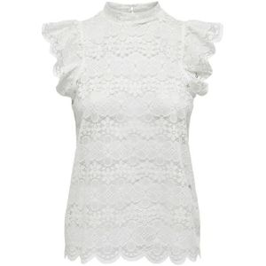 Jacqueline De Yong - Sleeveless Tanktop - Wit - 100% Polyester