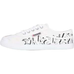 Kawasaki Unisex Canvas Sneakers Graffiti, 1002 wit, 36 EU