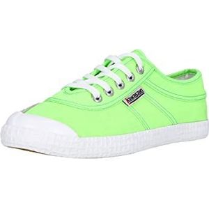 Kawasaki Unisex Originele Neon Canvas Schoen Low-Top Sneakers, 3002 Groene Gecko, 4 UK