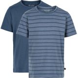 Minymo - T-shirts - 2-Pack - Navy - Katoen - Met Strepen