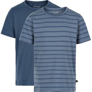 Minymo T-shirt Jongens Katoen Navy 2-delig0