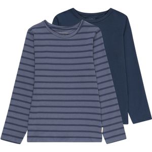 MINYMO Basic T-shirt met lange mouwen voor jongens, new navy, 104 cm