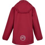 Minymo - Softshell Jas - Rood - Polyester - Waterdicht, Afneembare Capuchon, 2 Zakjes