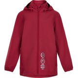 Minymo - Softshell Jas - Rood - Polyester - Waterdicht, Afneembare Capuchon, 2 Zakjes