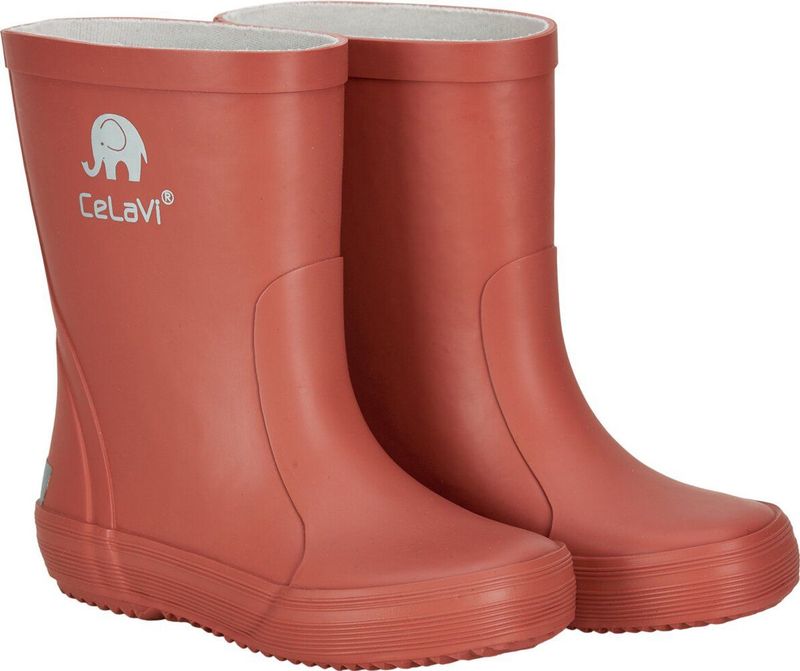 Celavi - Basic Wellies - Regenlaarzen - Redwood - Natuurlijk Rubber