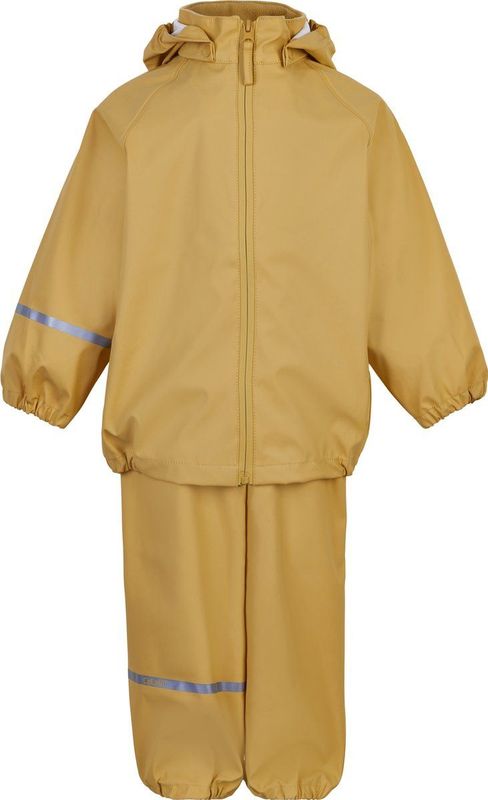 Celavi Unisex Basic Recycle Pu Rainwear Set voor kinderen, rotan., 110