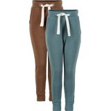 MINYMO Vrijetijdsbroek voor jongens (set van 2), bruin, 128