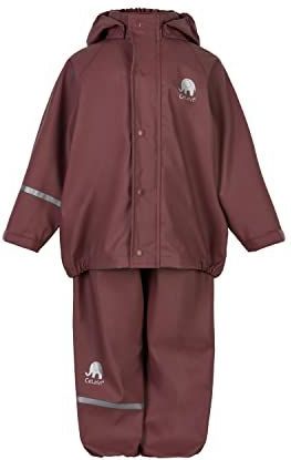 CeLaVi Basic regenset van polyurethaan, regenjas, uniseks, kinderen, Rozebruin