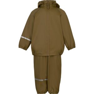 Celavi Unisex Basic Recycle Pu Rainwear Set voor kinderen, Nutria, 110