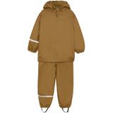 CeLaVi - Rainwear - Functioneel Pak - Bruin - 2-delig - Lange Mouw