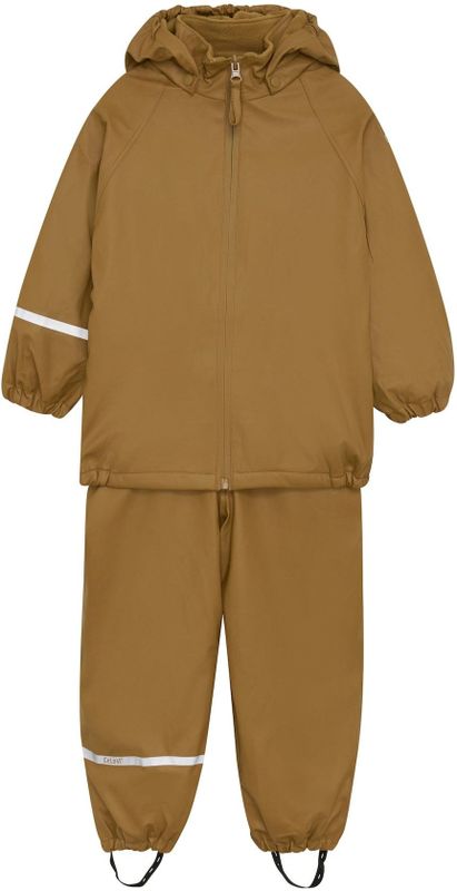 CeLaVi - Rainwear - Functioneel Pak - Bruin - 2-delig - Lange Mouw