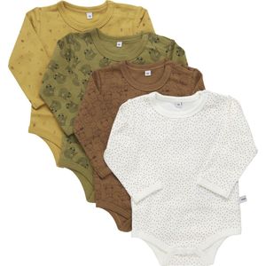 Pippi Baby - Rompers - Klatergoud - 4-pack - L/æ