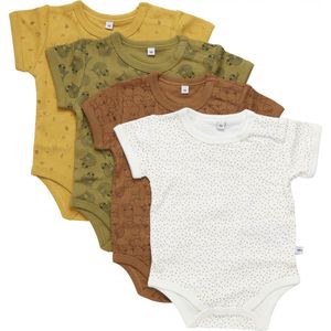 Pippi - Babybody - Korte Mouwen - 4 Stuks - Oeko-Tex Gecertificeerd