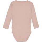 Minymo - Wikkelromper L/S - Rib - Misty Rose - Katoen