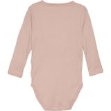 Minymo - Wikkelromper L/S - Rib - Misty Rose - Katoen