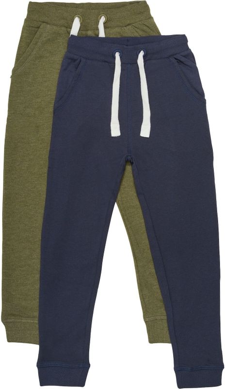 MINYMO Joggingbroek - Dark Olive - 2 Stuks - Superzacht Materiaal