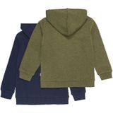 Minymo - Sweatshirt - Donkergroen - 2-pack - Met Kapuze