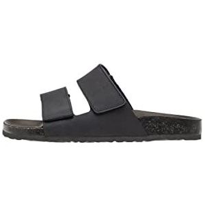 Bianco BIACEDAR Sandalen voor heren, Velcro Slipper, zwart 2, 45 EU, zwart 2, 45 EU