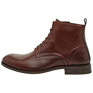 BIANCO Heren BIABYRON Leather Lace Up Enkel Boot, Dark Brown 6, 45 EU, Dark Brown 6, 45 EU
