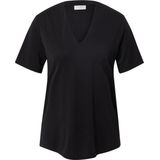 FREEQUENT - FQYR - Blouse - Zwart - Elastisch, met V-halslijn