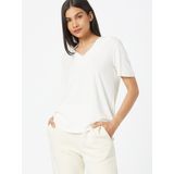 Blouse - Offwhite - Elastisch - V-hals