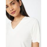 Blouse - Offwhite - Elastisch - V-hals