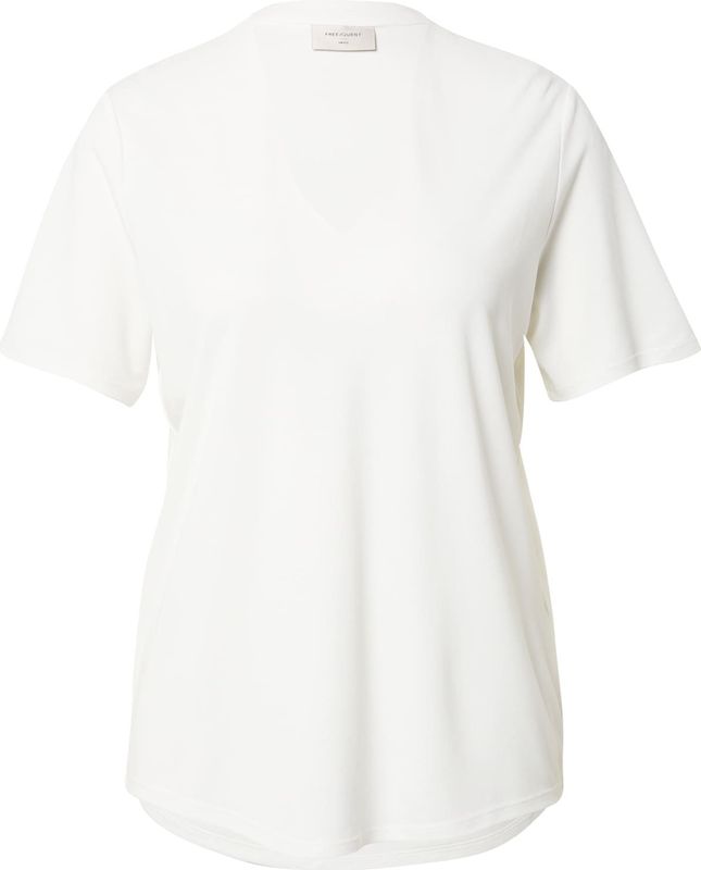 Blouse - Offwhite - Elastisch - V-halslijn - Zonder capuchon