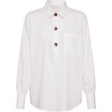 Freequent - FQFLYNN-SH - Blouse - Offwhite - Wijde Pasvorm