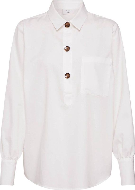 Freequent - FQFLYNN-SH - Blouse - Offwhite - Wijde Pasvorm