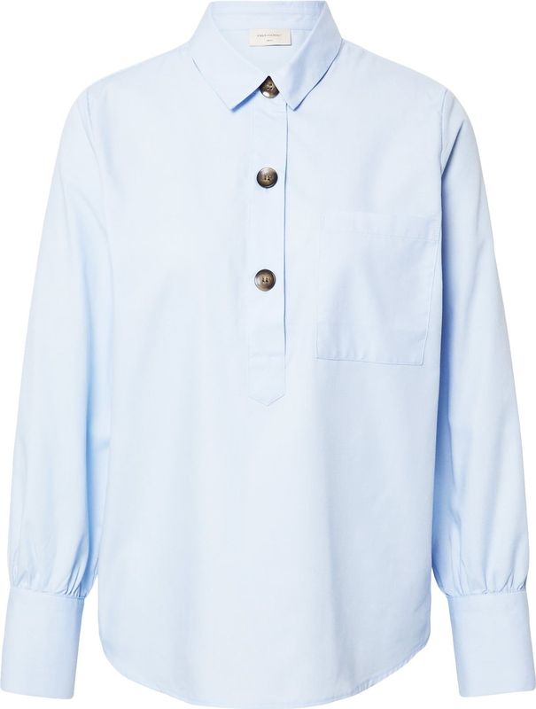 Blouse - FLYNN - Effen - Lange Mouw - Normale Pasvorm - Kentkraag