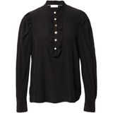 Freequent - Blouse 'APRIL' - Zwart - Wijde Blouse - Lange Mouw